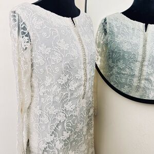 Elegant White Lace Dress